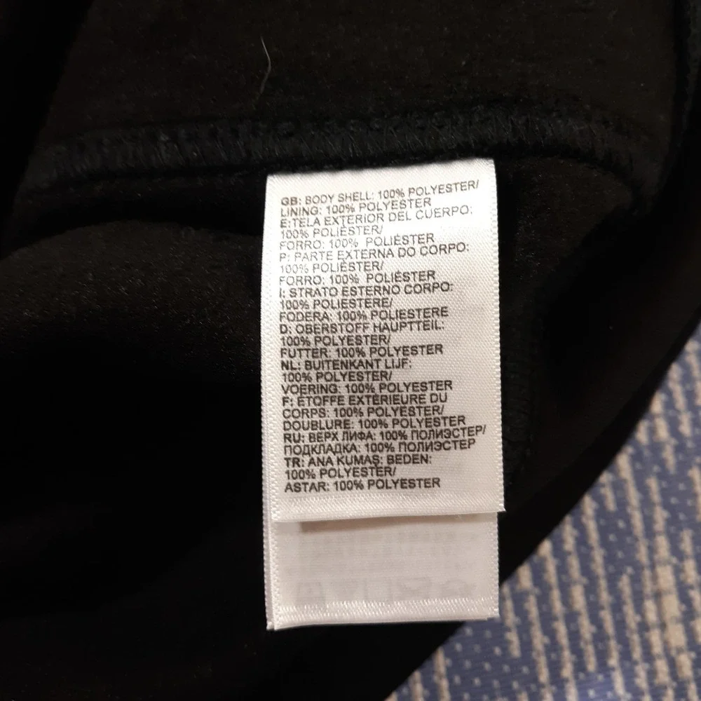 The North Face Jacket Hooded Mens Large Black Full Zip Outdoor